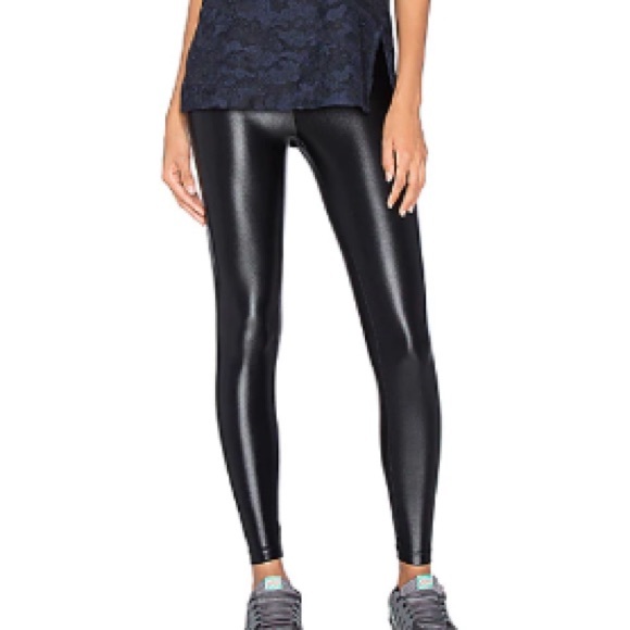 Koral NWT Black High Waisted Lustrous Leggings - Picture 2 of 13